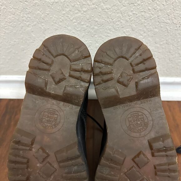 DR. MARTENS 1460 Pascal Smooth Leather Combat Boots in Black UK MADE Kids - Picture 13 of 13